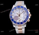 Best 1:1 Replica Rolex Yachtmaster II JF 7750 Watch 2-Tone Rose Gold NEW Face